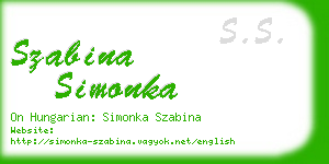 szabina simonka business card